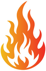 Vibrant flame symbol sparks creativity, ignites passion, and fuels innovation ideas