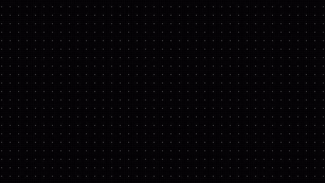 Seamless Grid Pattern: Minimalist Dotted Black and White Animation Loop