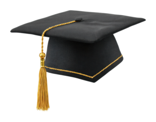 Graduation ceremony celebrations university campus isolated on transparent background