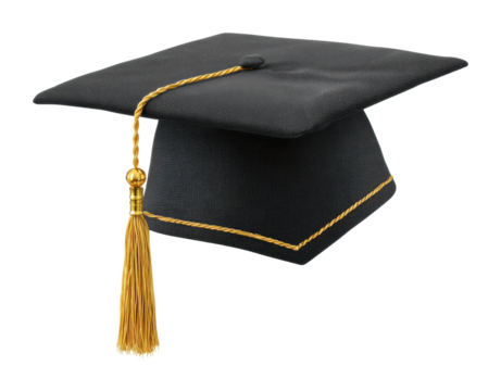 Graduation ceremony celebrations university campus isolated on transparent background