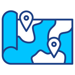 Map Simple Vector Icon Collection
