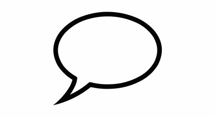 Empty Speech Bubble Icon