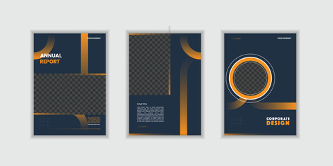 Modern business annual report cover template flyer design. Corporate Book Cover Design Template in A4. Can be adapt to Brochure, Annual Report, Magazine Business Presentation, Portfolio, Flyer