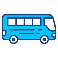 Bus Simple Vector Icon Collection