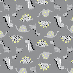 Naklejka premium dinosaurus little friends.eps