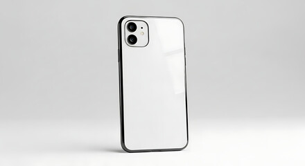 Modern Smartphone Mockup: Clean White Design for App and UI Presentation