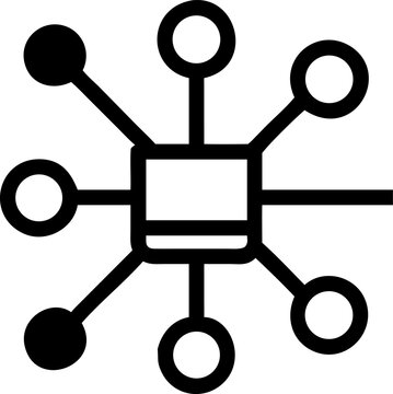 Abstract network of interconnected computing nodes for distributed systems