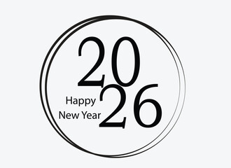 New year 2026 badges and greetings