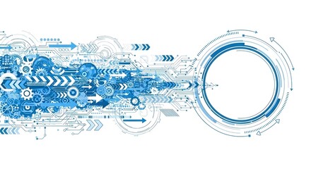 Data Stream and Workflow Diagram Illustration