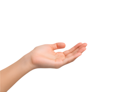 
A woman's hand holding a small object in a focused gesture
