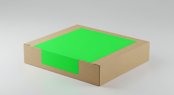 Craft Box with Green Screen Mockup Digital Display, Screen Replacement, Device Branding & Billboard Advertising