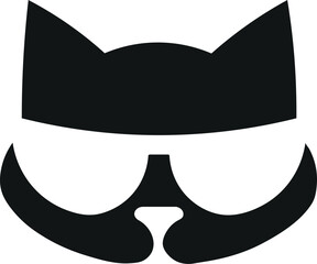 Artistic Cat Emblem Logo Design