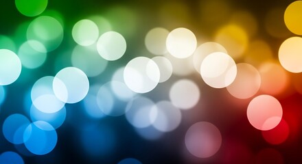 Fototapeta premium Colorful bokeh background of out-of-focus lights.