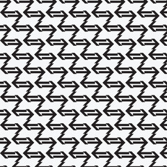 A seamless textile pattern featuring bold black arrows pointing up and down in a simple, geometric, and modern style. Perfect for fabrics, wallpapers, wrapping paper, and digital backgrounds.