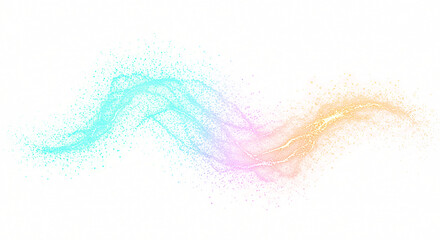 Vibrant Abstract Splash of Multicolored Particles.