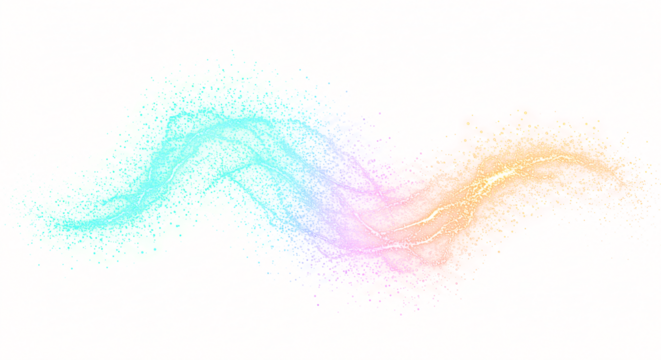 Vibrant Abstract Splash of Multicolored Particles.