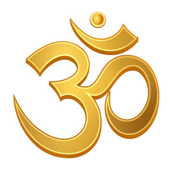 Gold Om Symbol