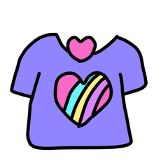 Rainbow Heart Tee