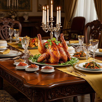 table setting for dinner