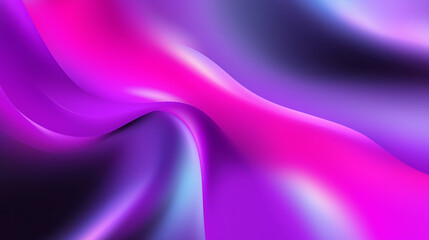 Fototapeta premium Abstract vibrant waves in shades of pink, purple, and blue with a silky smooth texture, evoking a modern and futuristic aesthetic.
