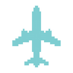 pixel art airplane icon