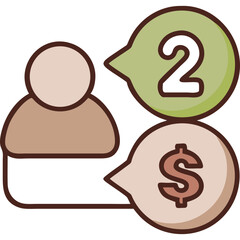 vector illustration of a dollar sign