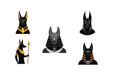 Anubis God of Mummification Solemn Jackal Head