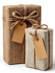 Two rustic gift boxes