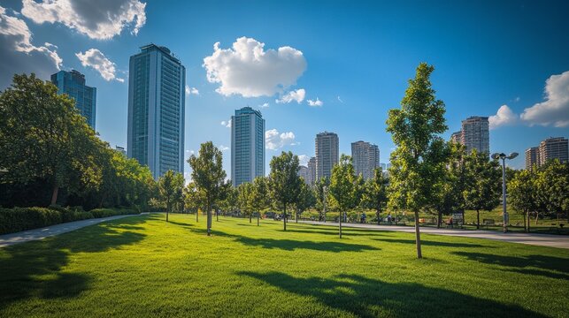 Istanbul's Financial Center is located in Atasehir. It's a modern area with tall buildings for global business.
