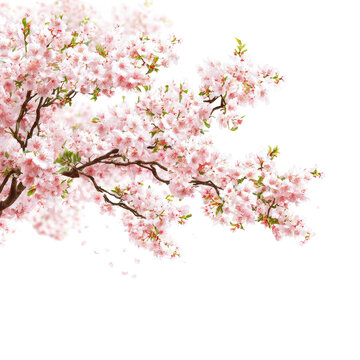 Blossoming cherry tree, springtime beauty