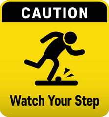 Tripping on stone pictogram