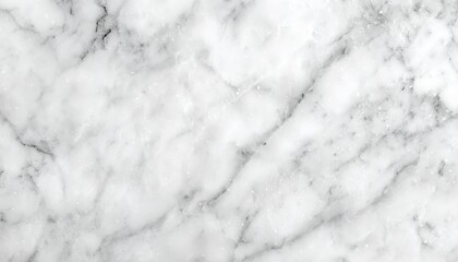 Obraz premium A close-up of polished white Carrara marble with delicate gray veining, reflecting soft ambient lighting. The texture is smooth, glossy, and exudes luxury.