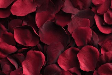 Deep crimson rose petals