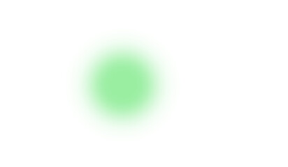 Glowing green light orb smooth gradient round circle digital abstract shape isolated