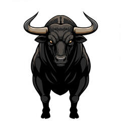 Naklejka premium Artistic bull vector illustration created for decorative, cultural, and branding purposes in print and digital.