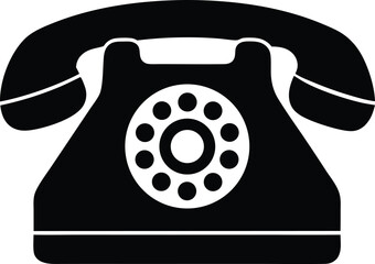 classic phone vector icon.