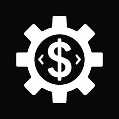 Gear and Dollar Business Concept