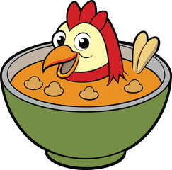 chicken in a bowl