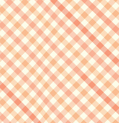 Watercolor Warm Autumn Gingham Seamless Pattern Digital Paper for Scrapbooking and Journal Background