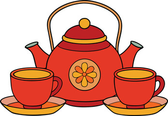 teapot and cup