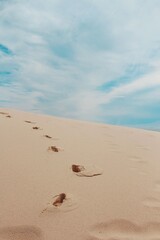 footprints in the sand