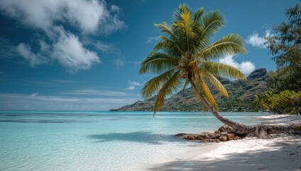 Obraz premium Tropical paradise beach scene (1)