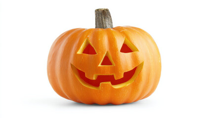 Obraz premium Jack o lantern pumpkin with carved face for Halloween celebration