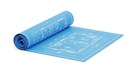 Blue House Blueprint Plan