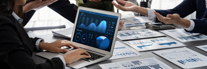 Business data dashboard provide brisk business intelligence analytic for marketing strategy planning