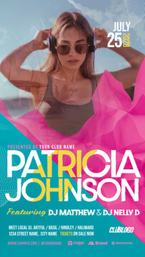 Animated Nightclub Flyer Template for DJ Club Nights & Summer Party Events