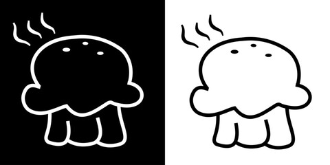 cup cake icon, cup cake vector, cup cake outline