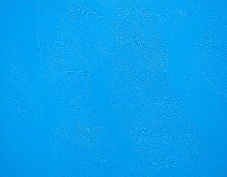 Solid vibrant blue painted wall