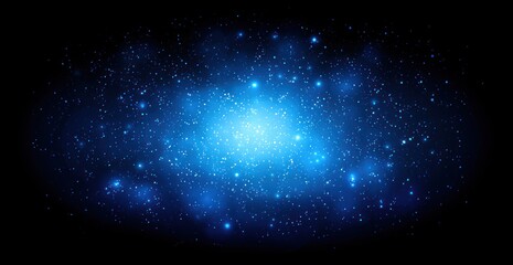 Obraz premium Sparkling blue nebula