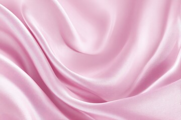 Fototapeta premium Soft flowing pink fabric creates an elegant and soothing backdrop suitable for various creative projects and designs